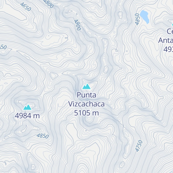 Map of Punta Vizcachaca