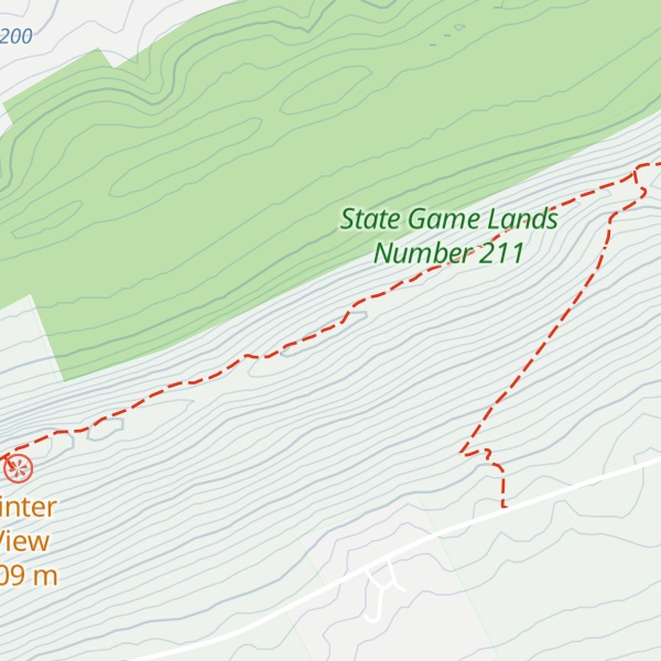 Map of Peters Mountain