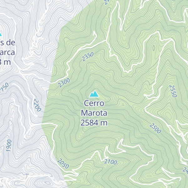 Map of Cerro Marota