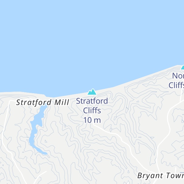 Map of Stratford Cliffs