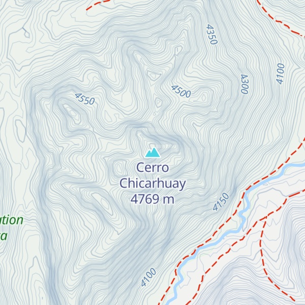 Map of Cerro Chicarhuay