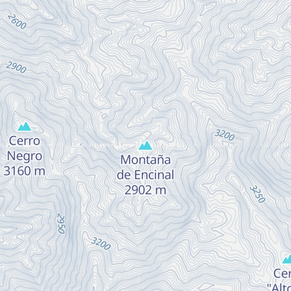 Map of Montaña de Encinal