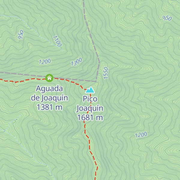 Map of Pico Joaquín