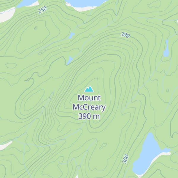 Map of Mount McCreary