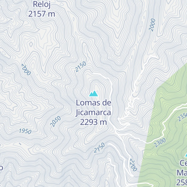 Map of Lomas de Jicamarca