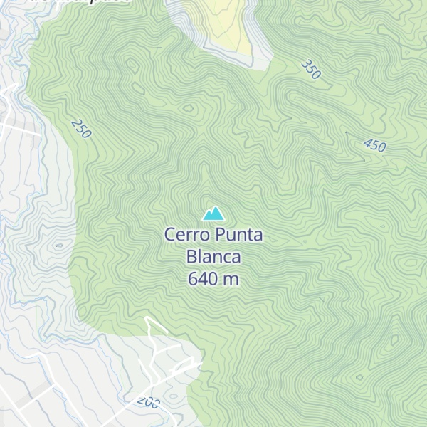 Map of Cerro Punta Blanca
