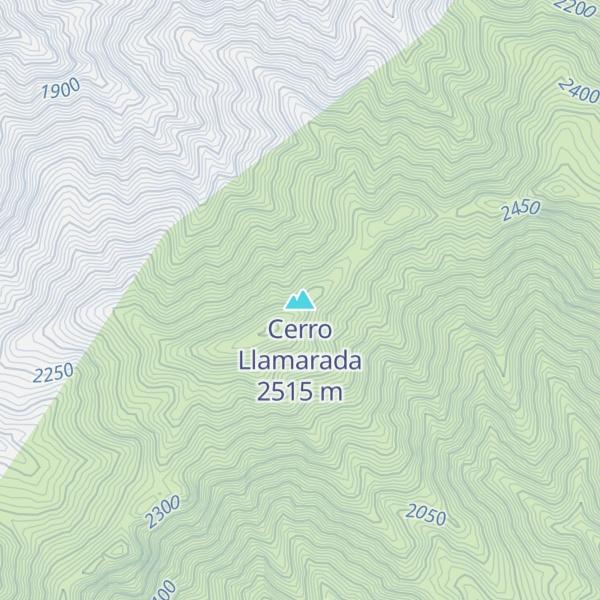 Map of Cerro Llamarada