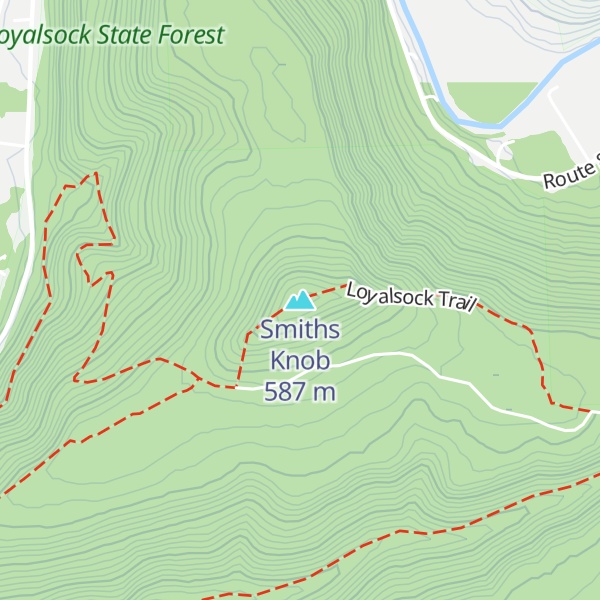 Map of Smiths Knob
