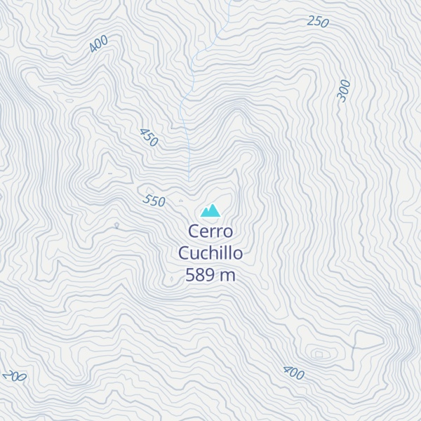 Map of Cerro Cuchillo