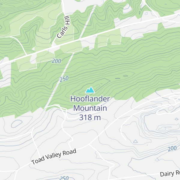 Map of Hooflander Mountain