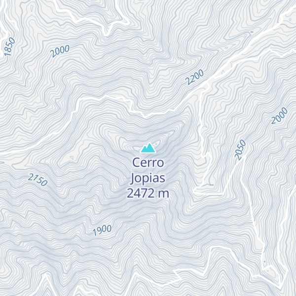 Map of Cerro Jopias