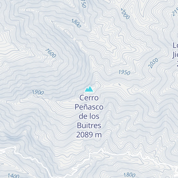 Map of Cerro Peñasco de los Buitres