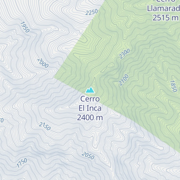 Map of Cerro El Inca