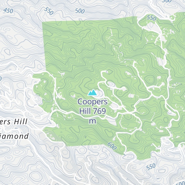 Map of Coopers Hill