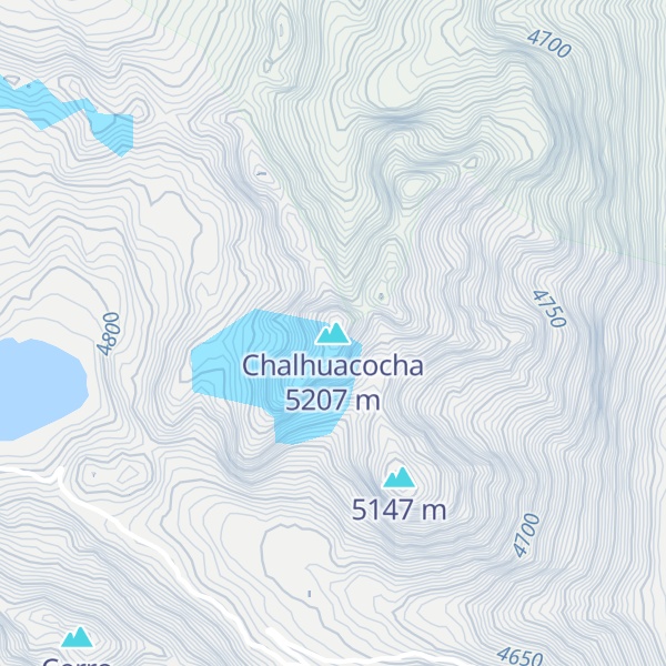 Map of Chalhuacocha