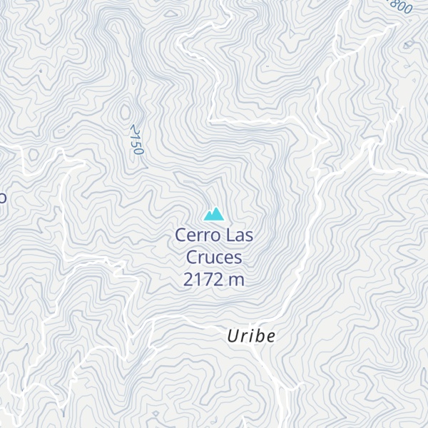 Map of Cerro Las Cruces