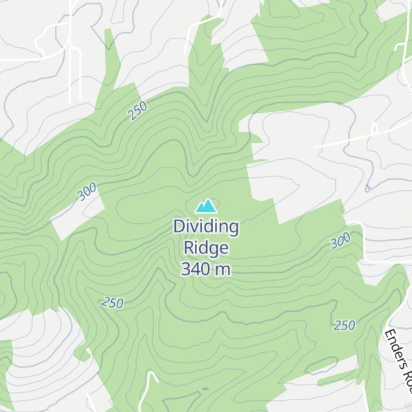 Map of Dividing Ridge
