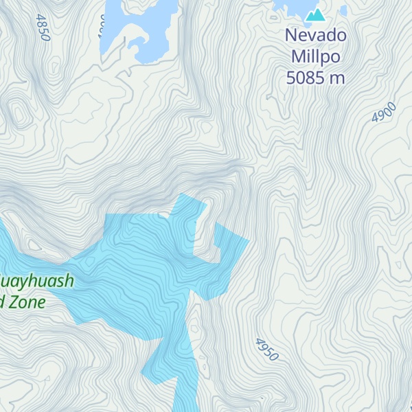 Map of Cerro Jancacuta