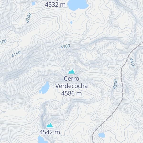 Map of Cerro Verdecocha