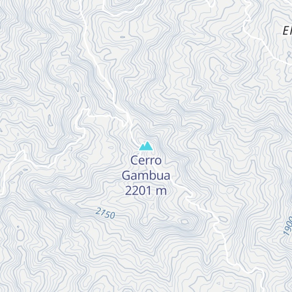 Map of Cerro Gambua