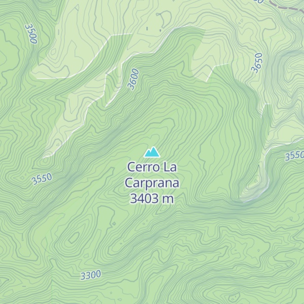 Map of Cerro La Carprana