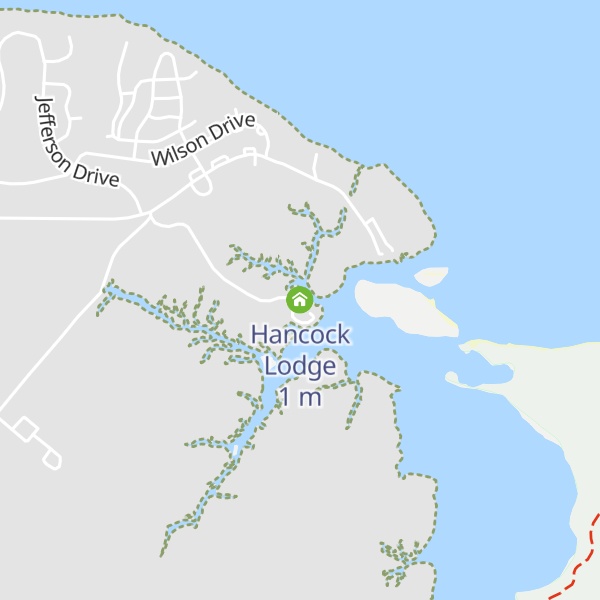 Map of Hancock Lodge