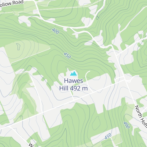 Map of Hawes Hill