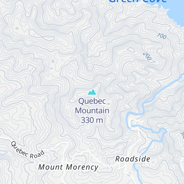Map of Quebec Mountain