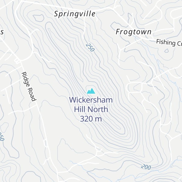 Map of Wickersham Hill North