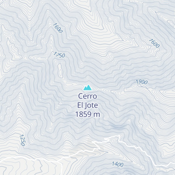 Map of Cerro El Jote