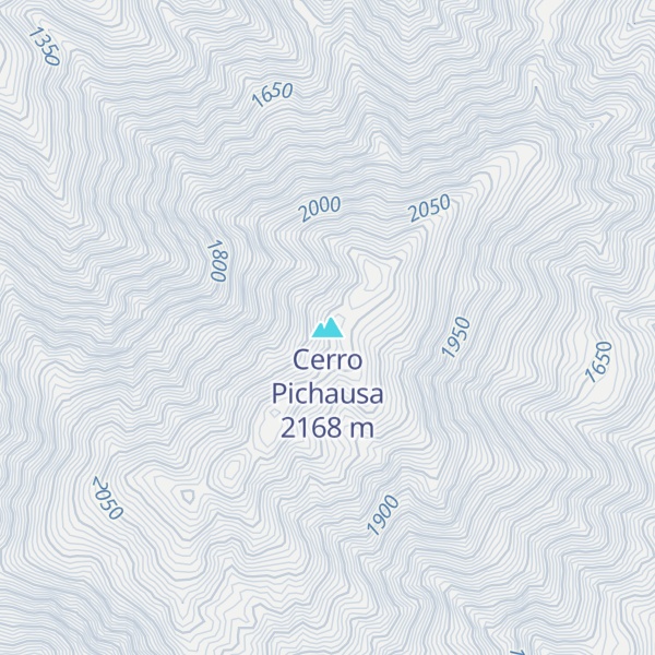 Map of Cerro Pichausa