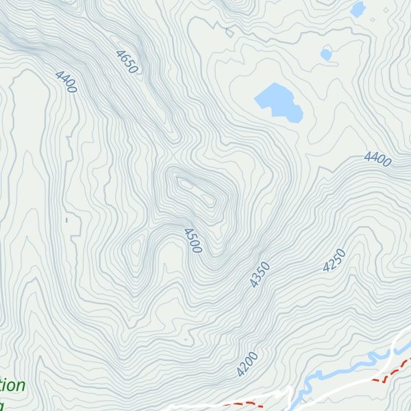 Map of Cerro Condorhuaganan