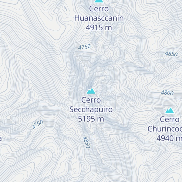 Map of Cerro Secchapuiro