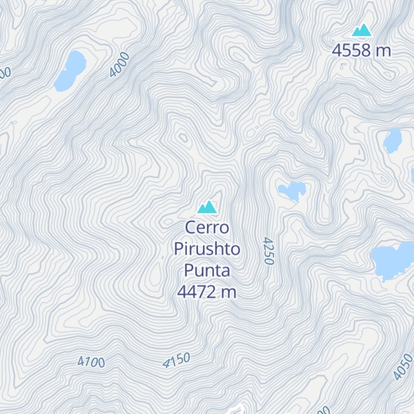 Map of Cerro Pirushto Punta