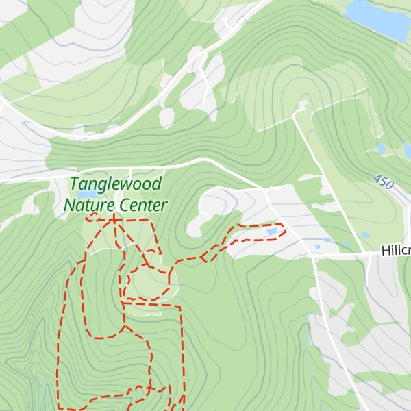 Map of Hawley Hill