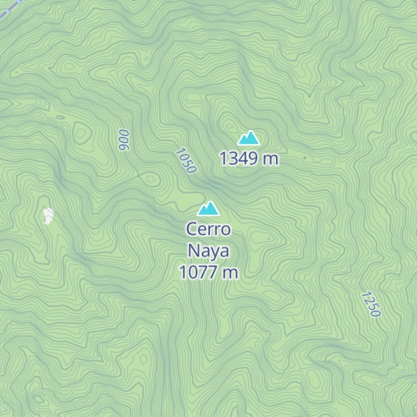 Map of Cerro Naya