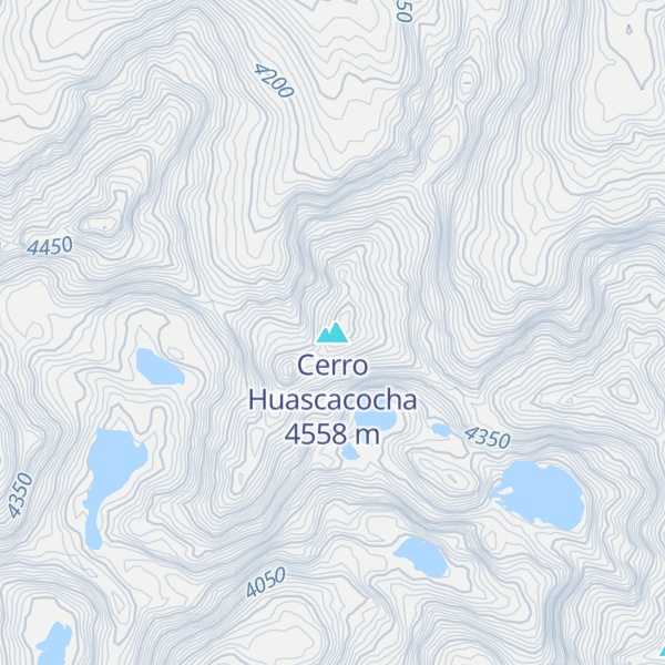 Map of Cerro Huascacocha