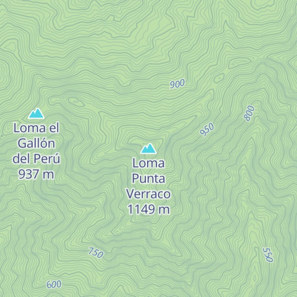 Map of Loma Punta Verraco