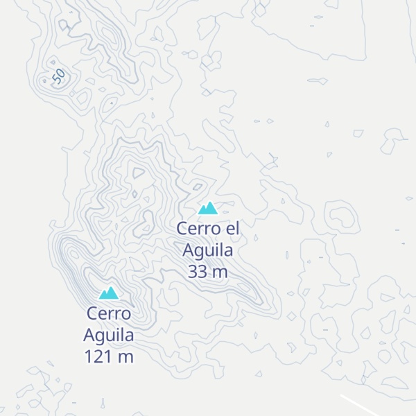 Map of Cerro el Aguila