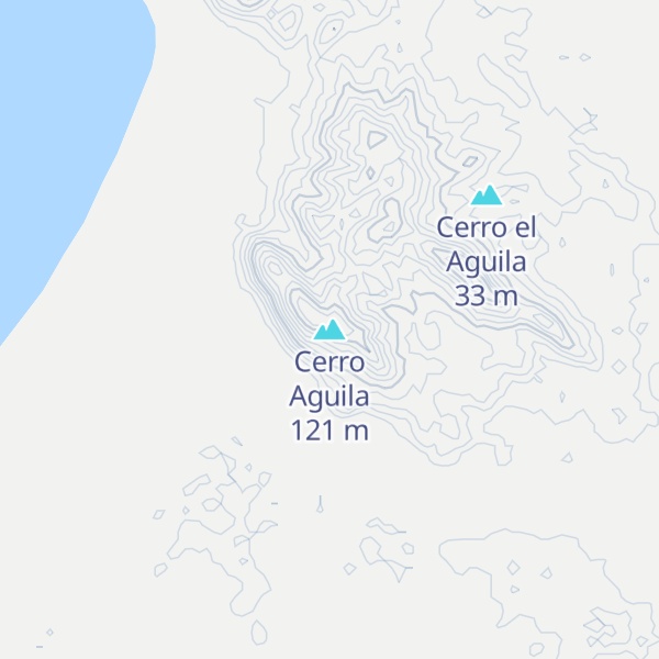 Map of Cerro Aguila