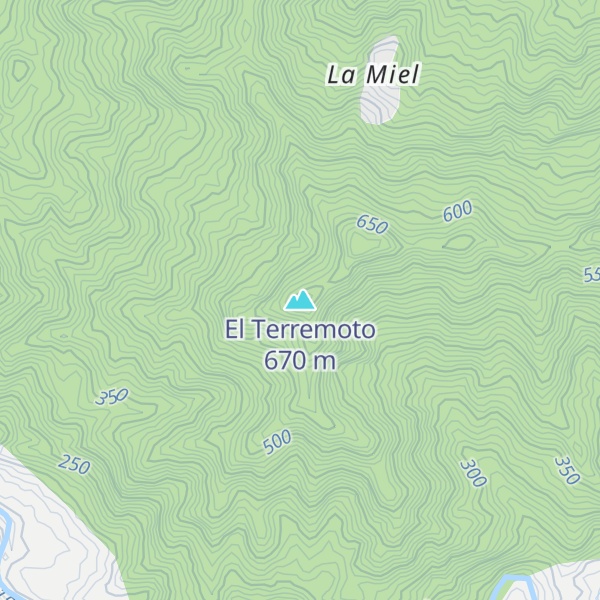 Map of El Terremoto