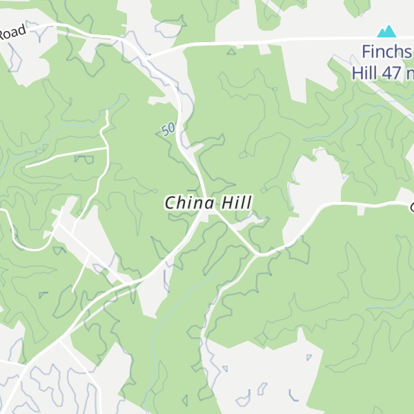 Map of China Hill