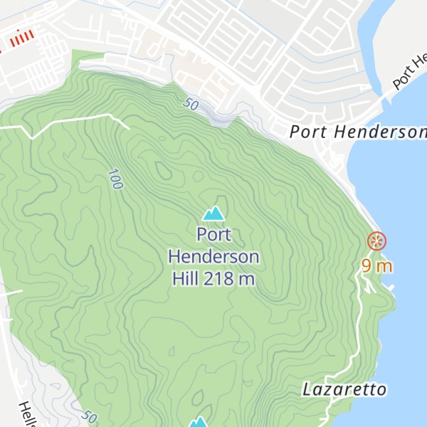 Map of Port Henderson Hill
