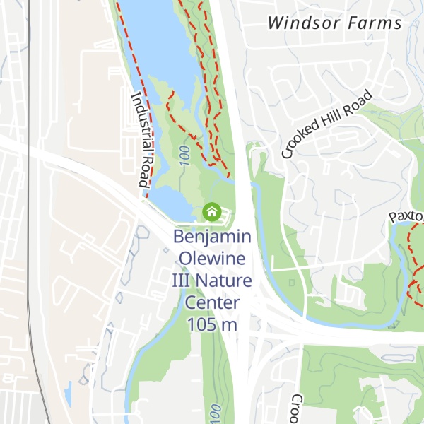 Map of Benjamin Olewine III Nature Center