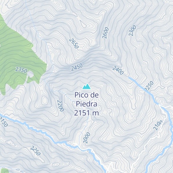 Map of Pico de Piedra