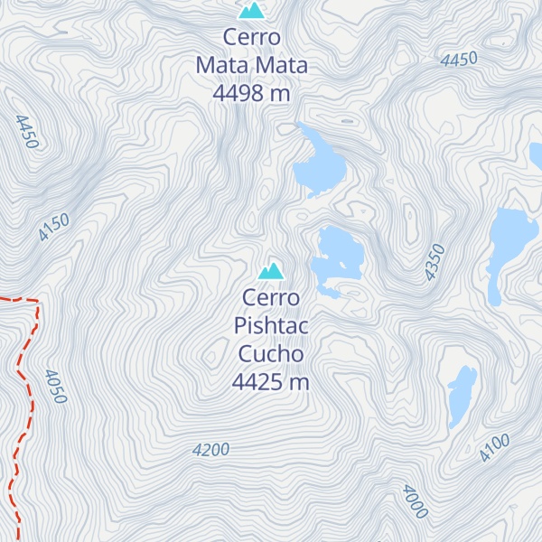 Map of Cerro Pishtac Cucho