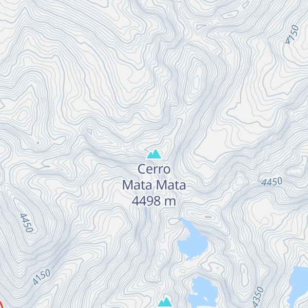 Map of Cerro Mata Mata