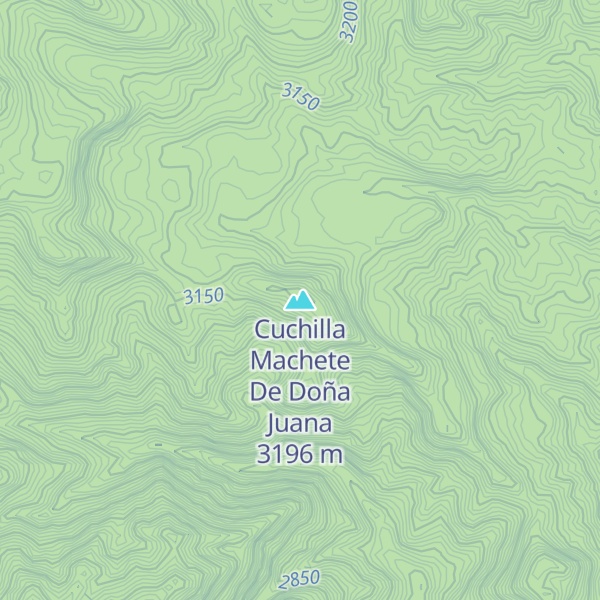 Map of Cuchilla Machete De Doña Juana