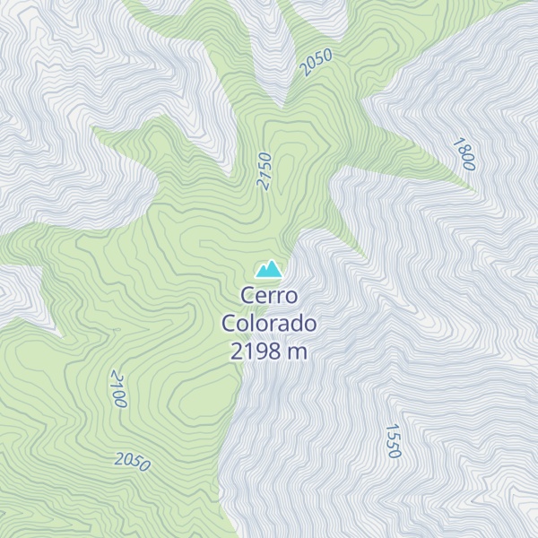 Map of Cerro Colorado
