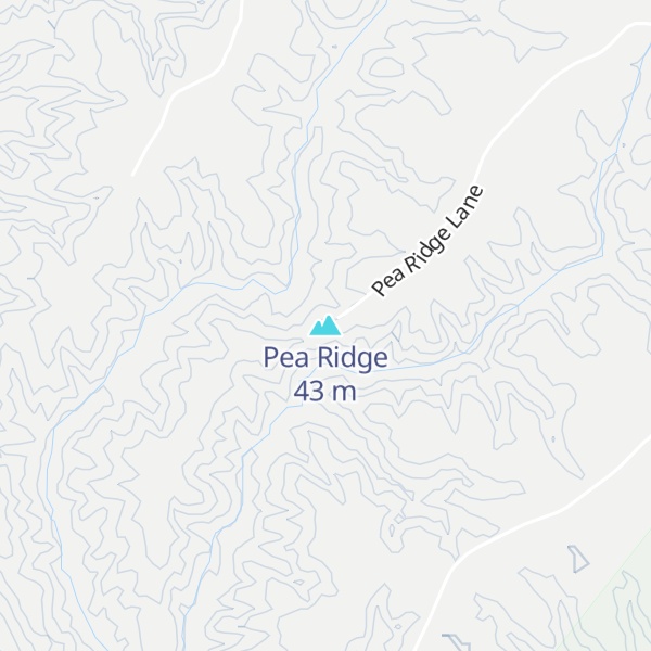 Map of Pea Ridge